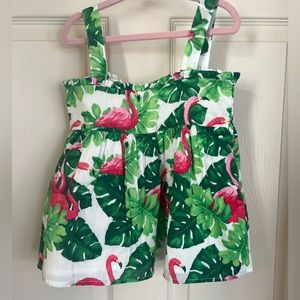 Janie and Jack flamingo top